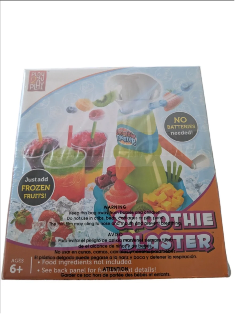 Play 2 Play Smoothie Blaster Frozen Fruit Maker Toy Kids No Batteries